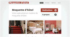 Desktop Screenshot of moquettedhotel.fr