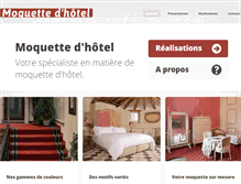 Tablet Screenshot of moquettedhotel.fr